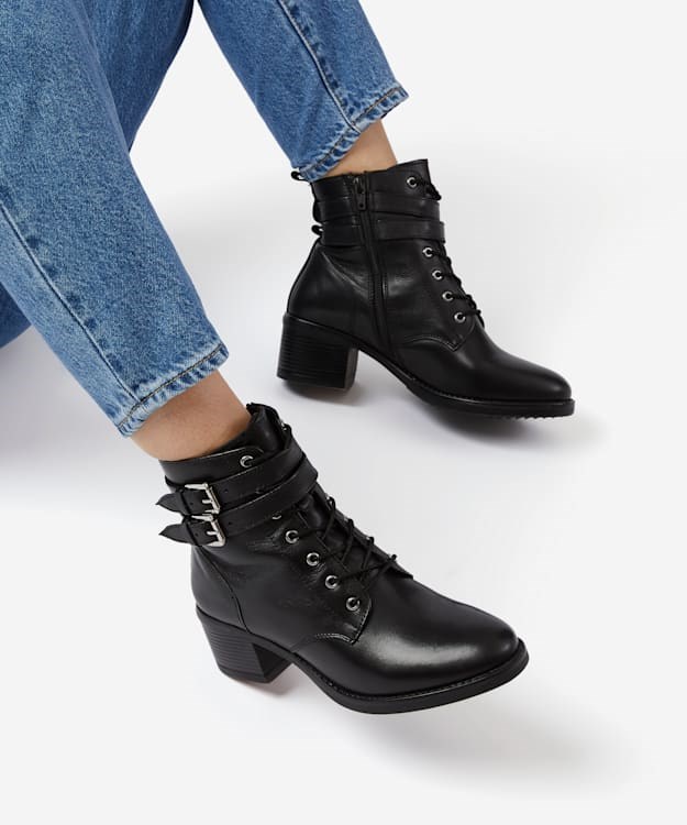 Dune London Paxan Women's Ankle Boots Black | OIQ-129807