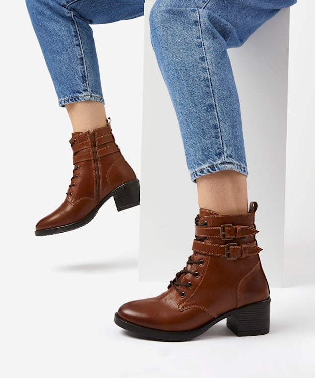 Dune London Paxan Women's Ankle Boots Brown | TQK-729540