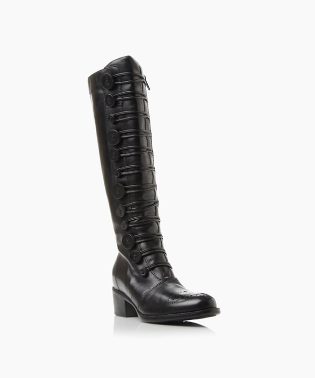 Dune London Pixie D Women's Knee High Boots Black | OXI-974135