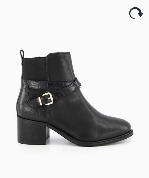 Dune London Poet Women's Ankle Boots Black | ZJI-178562