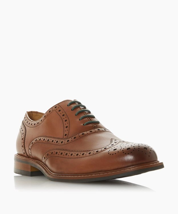 Dune London Pollodium Men's Brogues Shoes Brown | OLK-827356