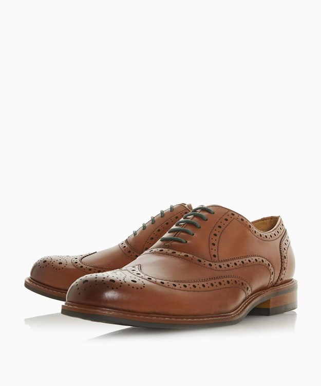 Dune London Pollodium Men's Brogues Shoes Brown | OLK-827356