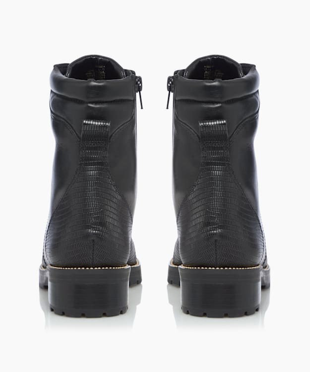 Dune London Pompom Women's Biker Boots Black | RKP-904856