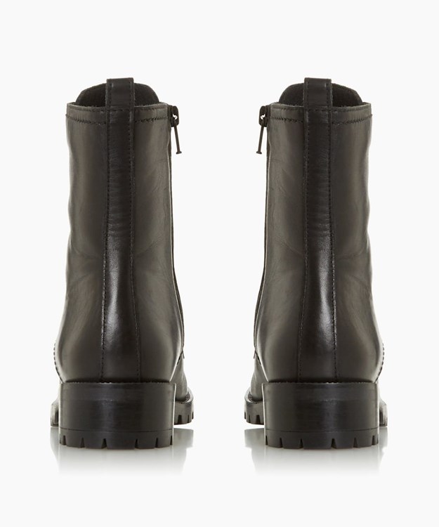 Dune London Prestone Women's Biker Boots Black | SPZ-927814