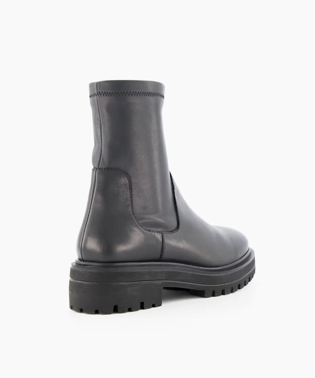 Dune London Putneys Women's Biker Boots Black | AET-183092