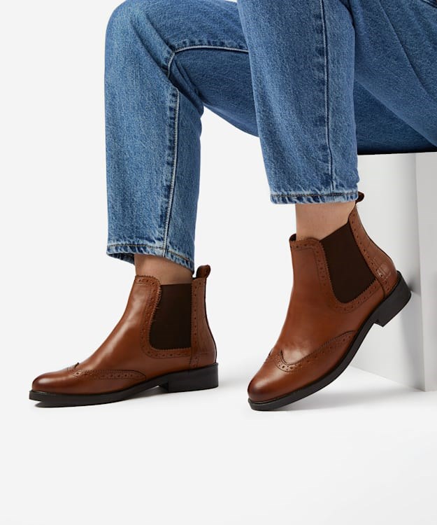 Dune London Quest Women's Chelsea Boots Brown | VKZ-421389