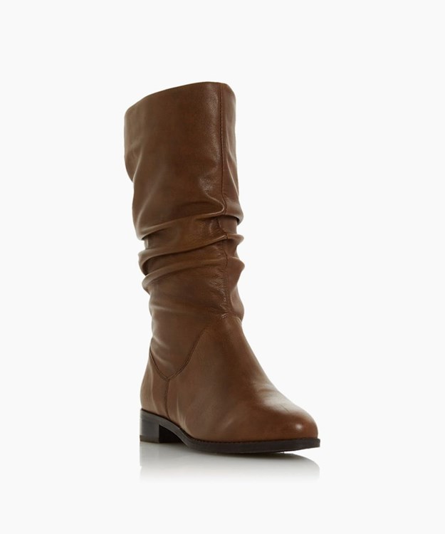 Dune London Rosalinda Women's Calf Boots Brown | YUE-046732