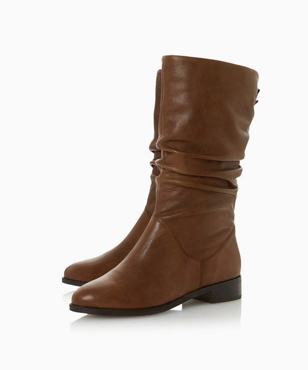 Dune London Rosalinda Women's Calf Boots Brown | YUE-046732