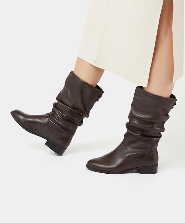 Dune London Rosalindas Women's Calf Boots Brown | ALQ-169743