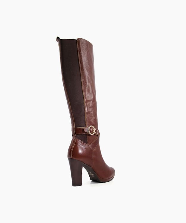 Dune London Sabrena Women's Knee High Boots Brown | SXJ-275096