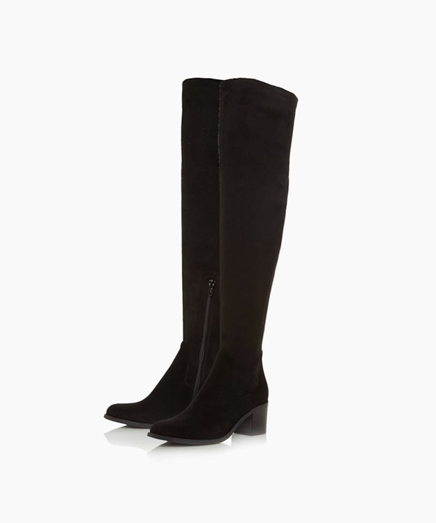 Dune London Sander T Women's Over The Knee Boots Black | UJP-675401