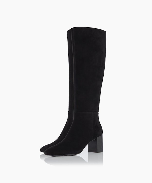 Dune London Santie Women's Knee High Boots Black | EGB-061239