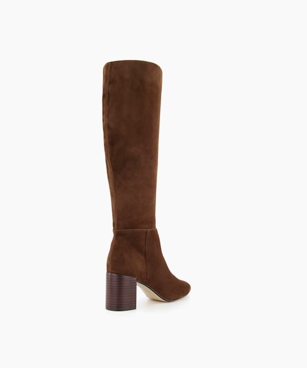 Dune London Santie Women's Knee High Boots Brown | FEI-970521