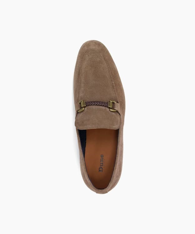 Dune London Santino Men's Loafers Grey Brown | NXE-583709