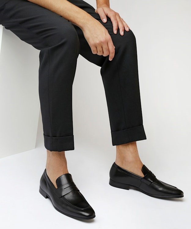 Dune London Server Men's Loafers Black | UAK-947351