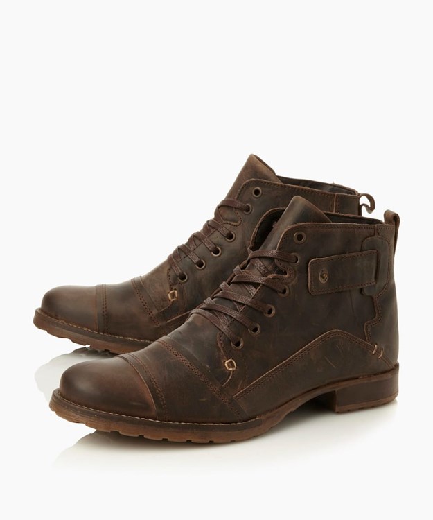 Dune London Simon Men's Casual Boots Brown | WAE-501694