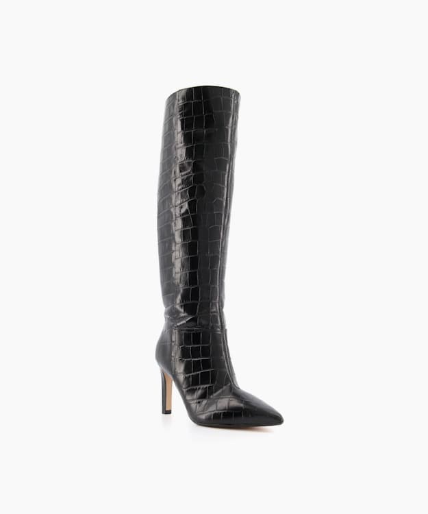 Dune London Spice Women's Knee High Boots Black | KTB-650391