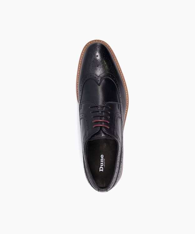 Dune London Superior Men's Brogues Shoes Black | BLA-265034