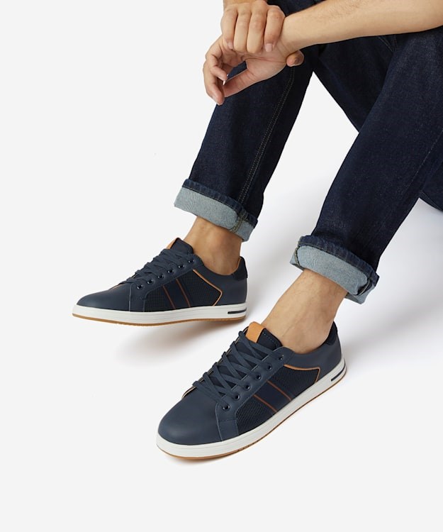 Dune London TRUE Men's Sneakers Blue | DYG-492360