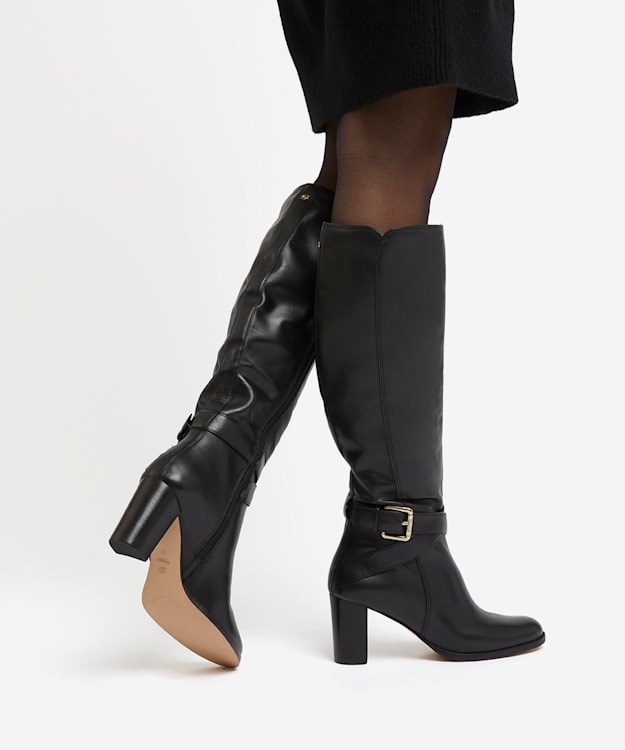 Dune London Thia Women's Knee High Boots Black | LYF-715940