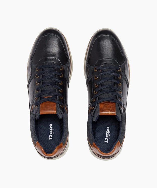 Dune London Thymes Men's Casual Shoes Blue | HOY-532708