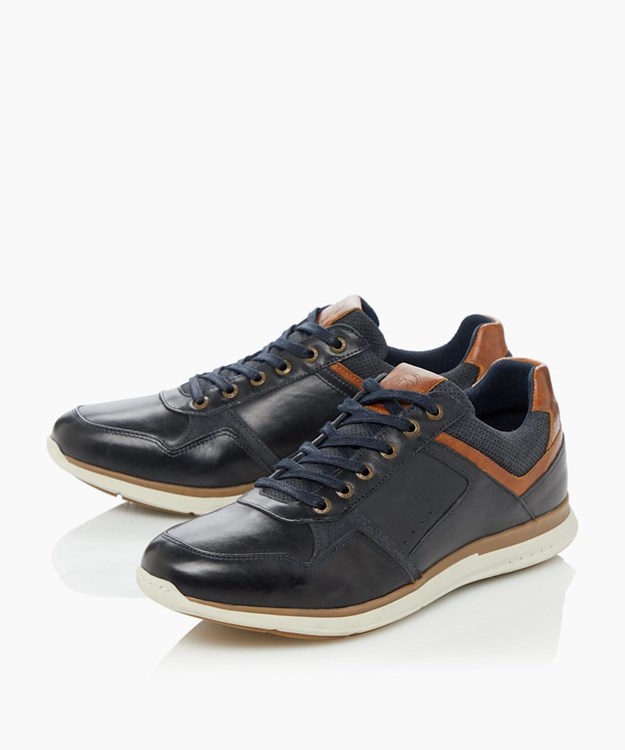 Dune London Thymes Men's Casual Shoes Blue | HOY-532708