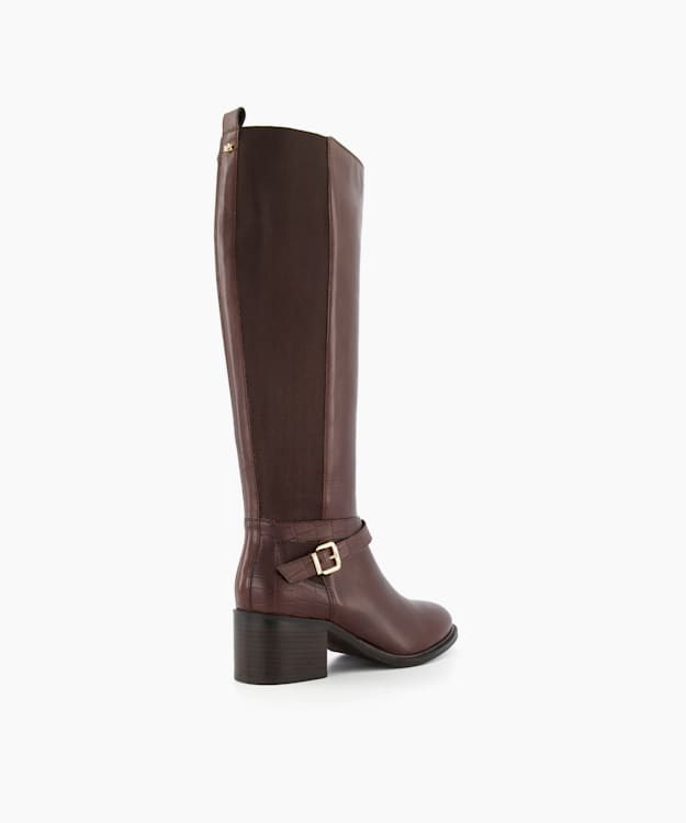 Dune London Tildings Women's Knee High Boots Brown | LXA-214635