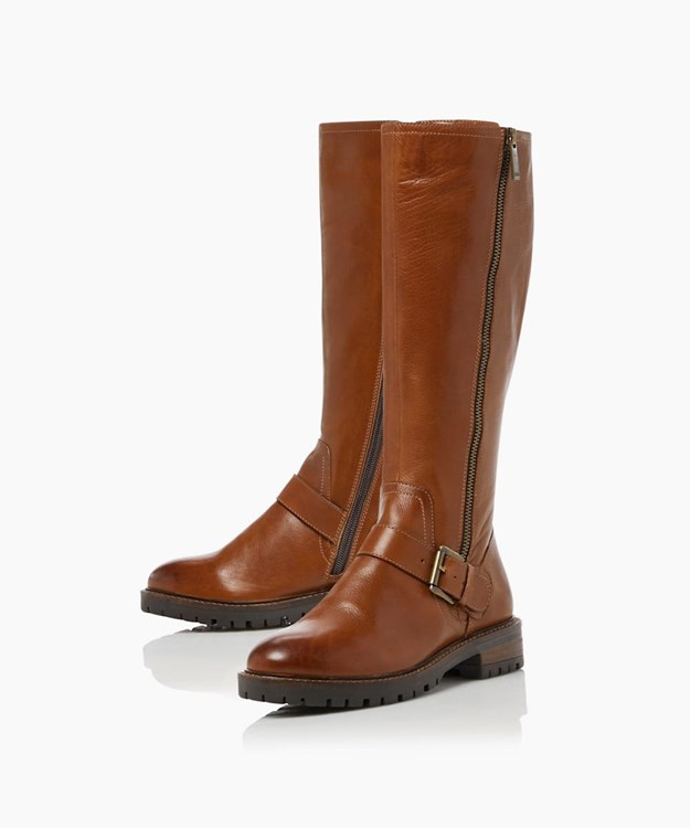 Dune London Trafalgar T Women's Knee High Boots Brown | FNY-601894