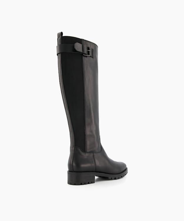 Dune London Trend Women's Knee High Boots Black | MOP-692308