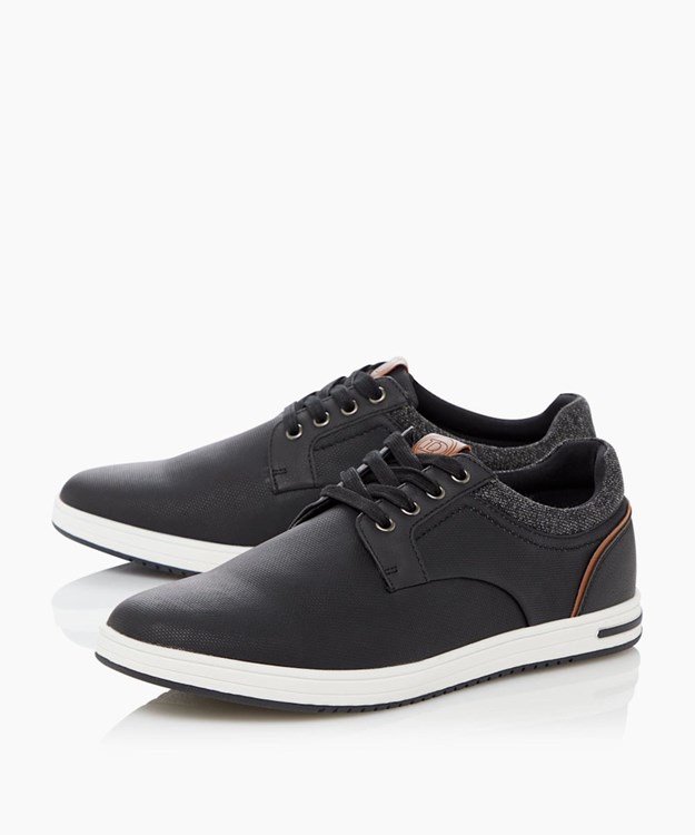 Dune London Trip Men's Sneakers Black | JIX-176903