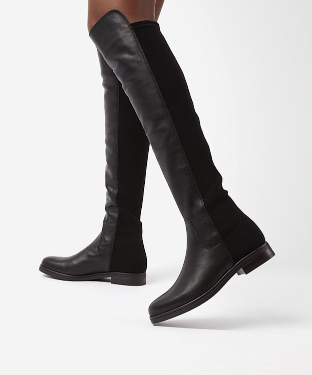 Dune London Tropic Women's Over The Knee Boots Black | IFQ-581932