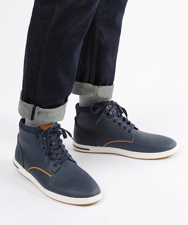 Dune London Visit Men's Sneakers Blue | CUW-164372